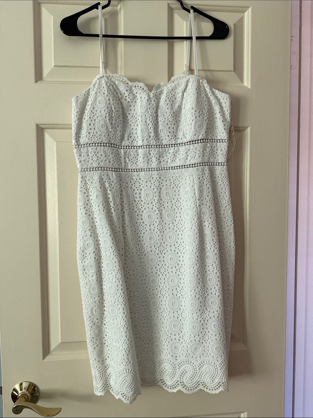 Lilly Pulitzer White Eyelet Lace Mini Dress